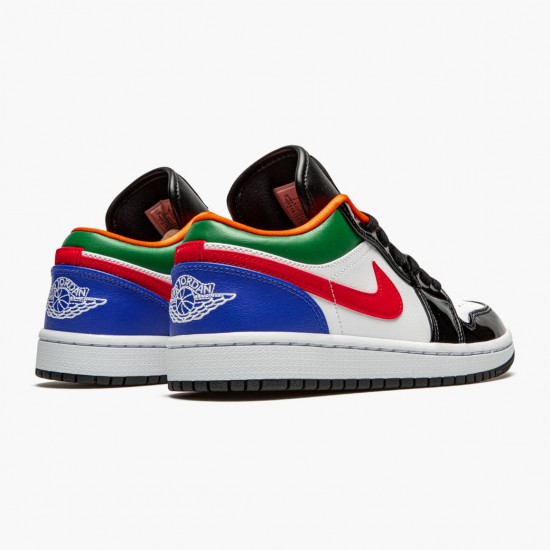 Air Jordan 1 Retro Low Multi-Color Herren/Damen CZ4776 101 Weiß/Weiß-Hyper Royal AJ1 Jordan Sneakers