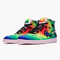 Air Jordan 1 Retro High "J Balvin" Herren Multi-Color/Schwarz/Rosa Foam/Mu DC3481 900 AJ1 Jordan Sneakers