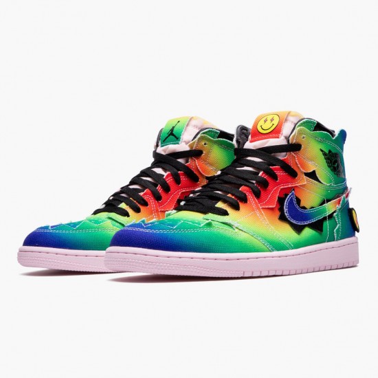 Air Jordan 1 Retro High J Balvin Herren Multi-Color/Schwarz/Rosa Foam/Mu DC3481 900 AJ1 Jordan Sneakers