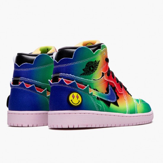 Air Jordan 1 Retro High J Balvin Herren Multi-Color/Schwarz/Rosa Foam/Mu DC3481 900 AJ1 Jordan Sneakers