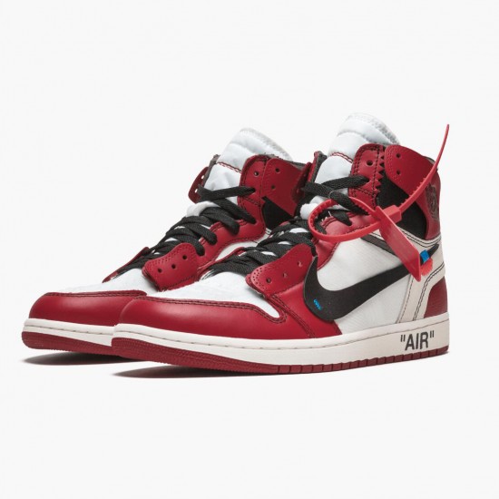 Air Jordan 1 Retro High Off-Weiß Chicago Herren/Damen AJ1 Shoes AA3834 101 Weiß/Schwarz-Varsity Rot Jordan Sneakers