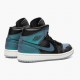 Air Jordan 1 Mid Iridescent Schwarz Schwarz/Pale Ivory-Multi-Color BQ6472 009 Herren/Damen AJ1 Jordan Sneakers