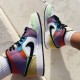 Air Jordan 1 Mid SE Multicolor Weiß/Schwarz/Lightbulb/Team Ora CW1140 100 AJ1 Sneakers