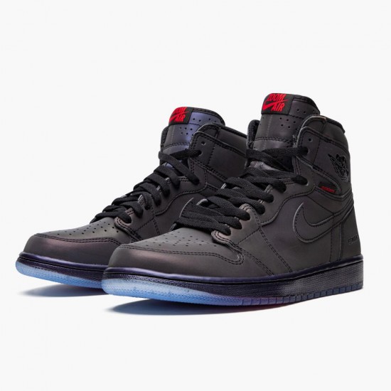 Air Jordan 1 Retro High Zoom Fearless Multi Color/Schwarz-Lucky Grün BV0006 900 Herren/Damen AJ1 Jordan Sneakers