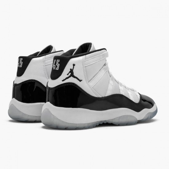 Air Jordan 11 Retro Concord 2018 Herren/Damen 378038 100 Weiß Schwarz-Concord AJ11 Schwarz Jordan Sneakers