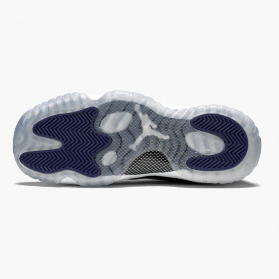 Air Jordan 11 Retro Concord 2018 Herren/Damen 378038 100 Weiß Schwarz-Concord AJ11 Schwarz Jordan Sneakers