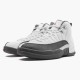 Air Jordan 12 Retro Weiß Dark Grau Herren AJ12 130690 160 Weiß/Dark Grau-Gym Rot Jordan Sneakers