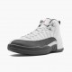 Air Jordan 12 Retro Weiß Dark Grau Herren AJ12 130690 160 Weiß/Dark Grau-Gym Rot Jordan Sneakers