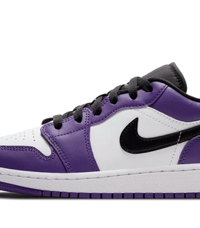 air jordan 1 low court purple white gs 553560-500